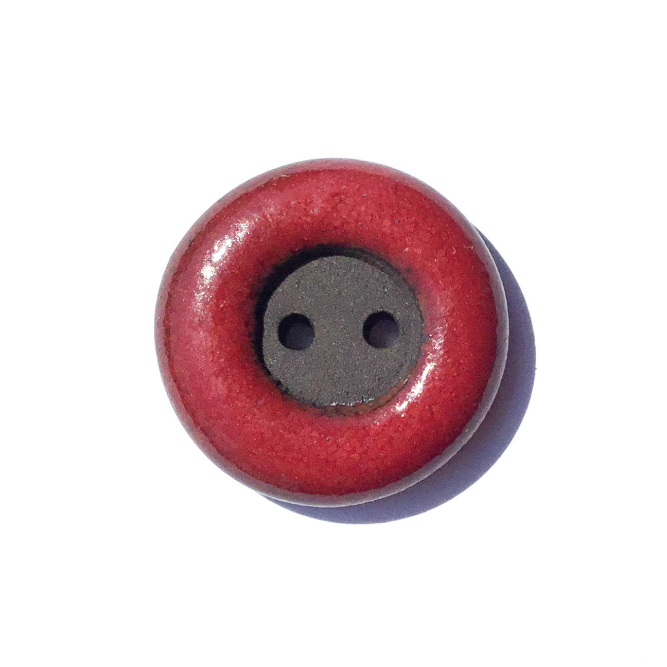 COLOR LOOP Black Clay Button 3/4"
