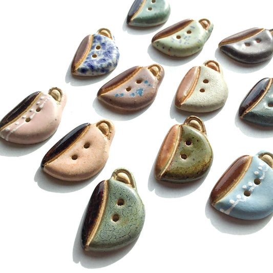 Stoneware Mug Buttons 3/4” x 1-1/8”