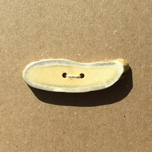 Polished Deer Antler Shed Button 2-5/8" x 3/4"