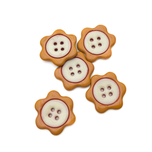 'Floral Darlings' Flower Button 1-1/8"