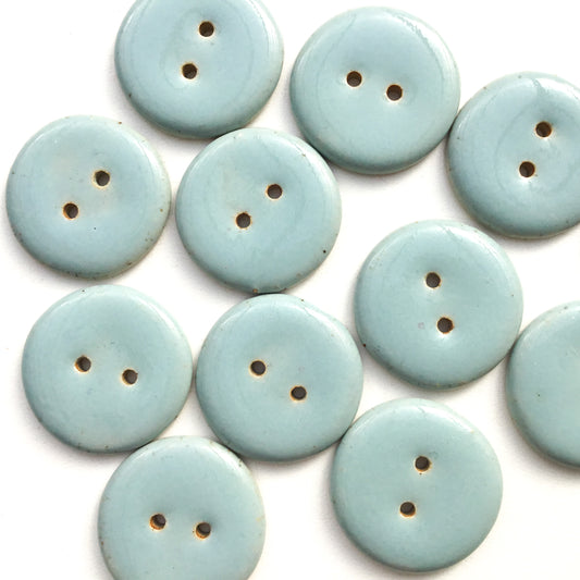 Blue-Gray Stoneware Buttons 1-1/16"