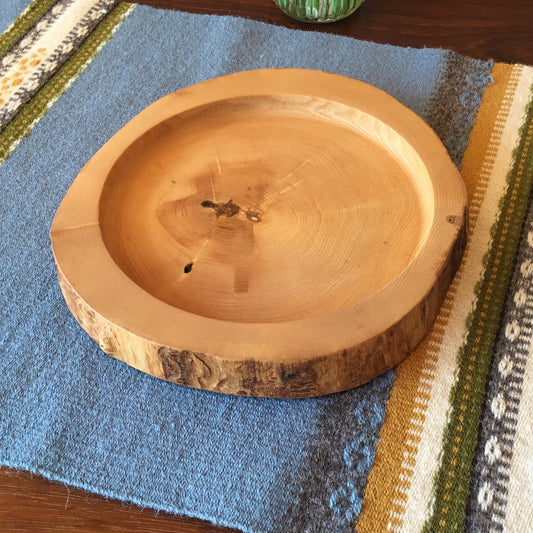 Natural Edge Ash Serving Tray - 8-3/4" x 9-1/2"