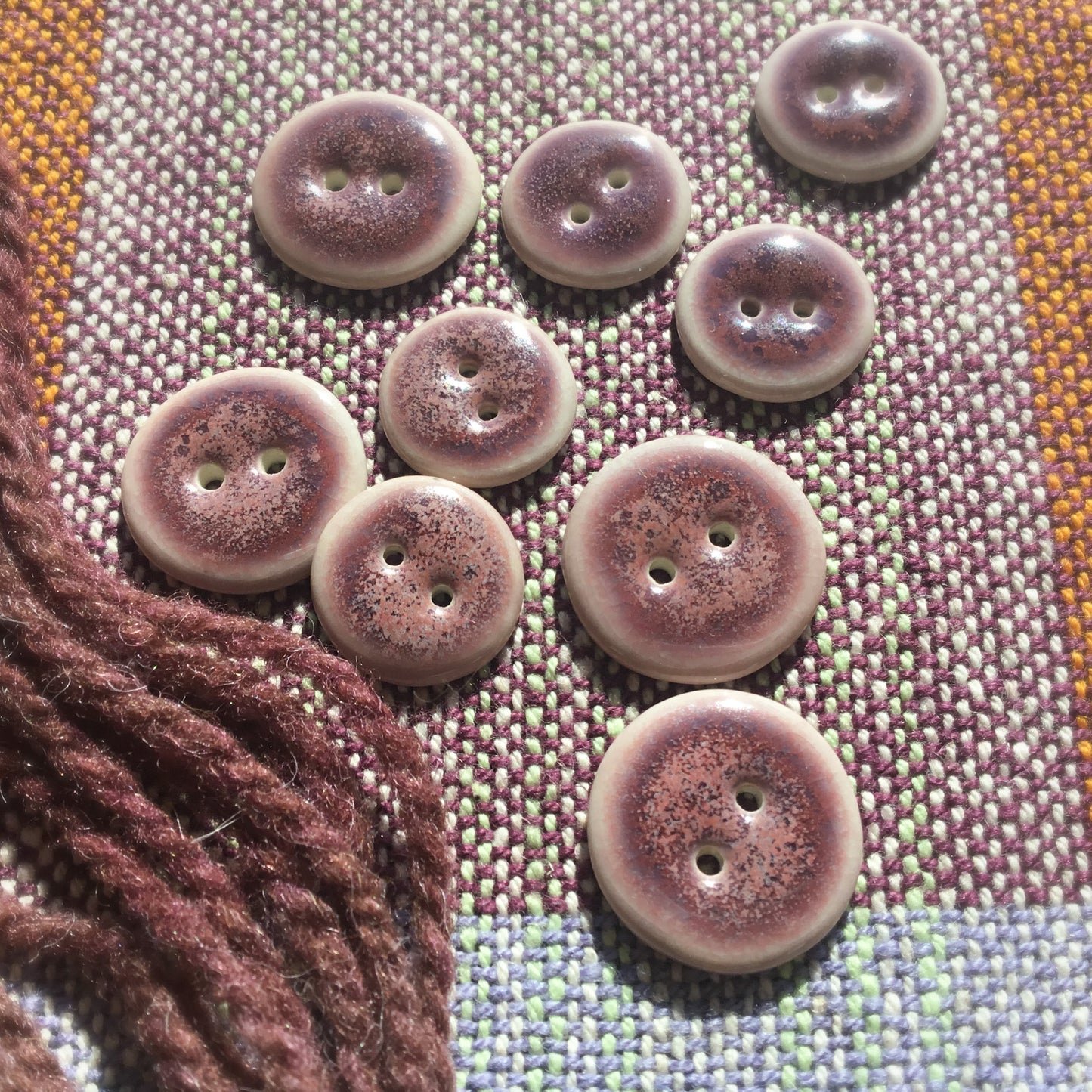 Magenta Sky Porcelain Button - two sizes