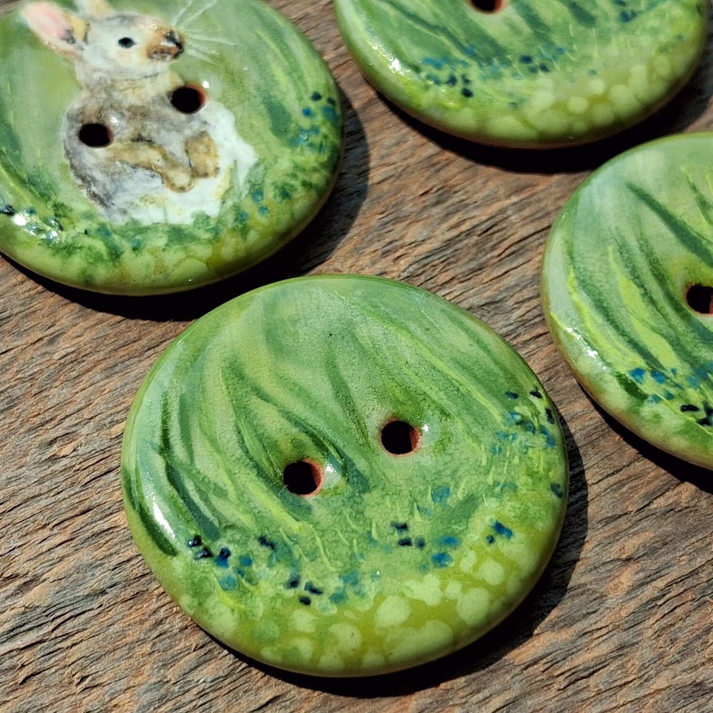 ‘New Growth Rabbit’ 1-1/16” one-of-a-kind 4-pack