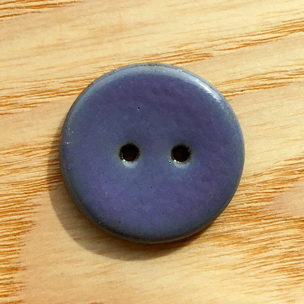 Assorted Colors GLOSSY Black Clay Buttons  1"