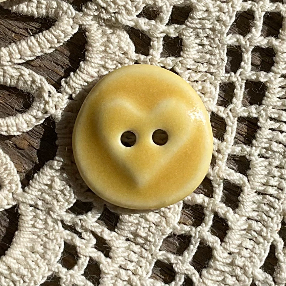 ‘Love Seal’ Matte Porcelain Button 5/8”