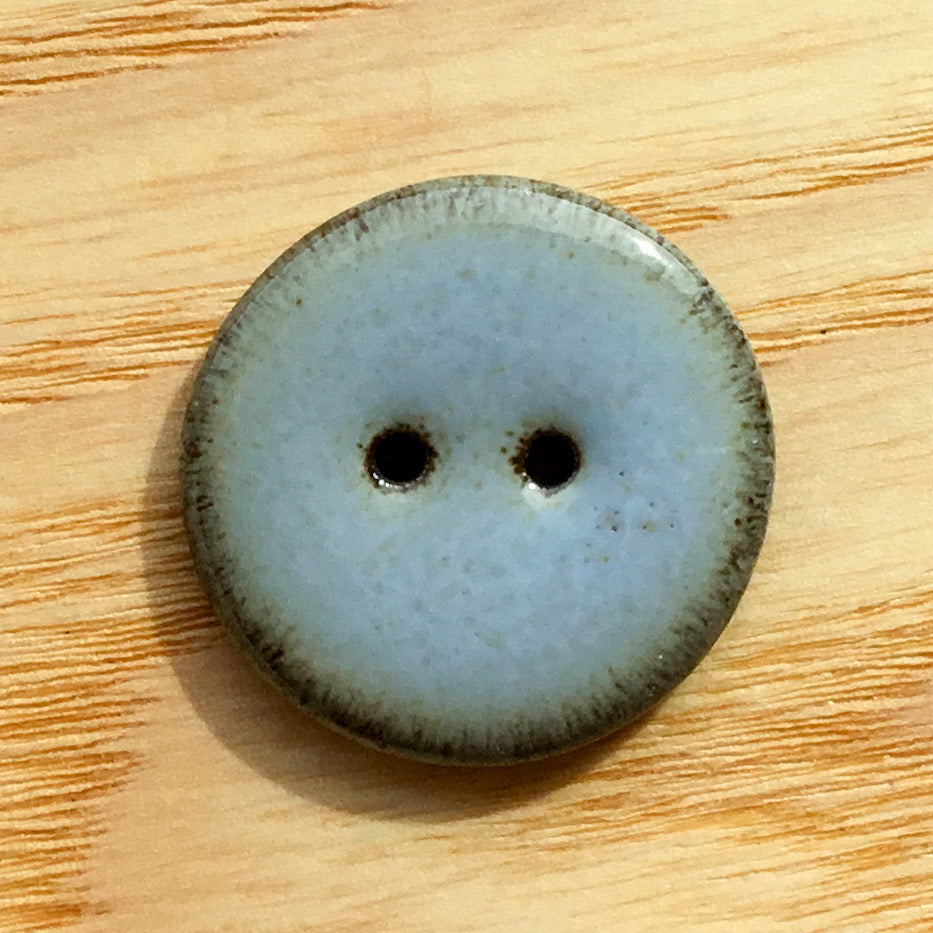 Assorted Colors GLOSSY Black Clay Buttons  1"