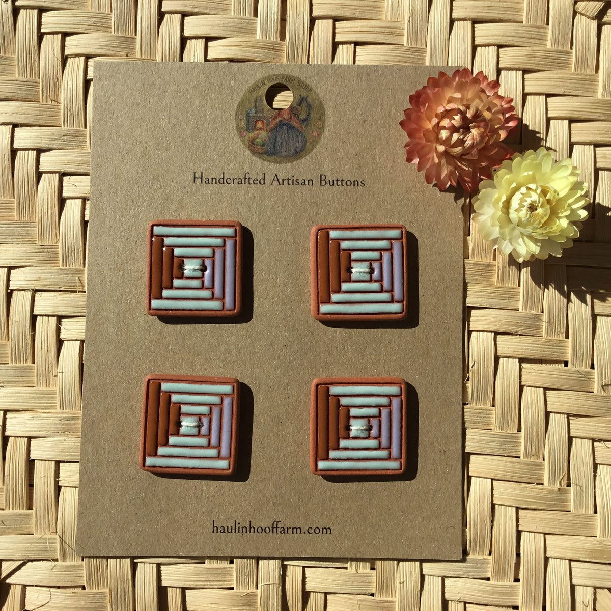 Log Cabin Quilt Button Packs