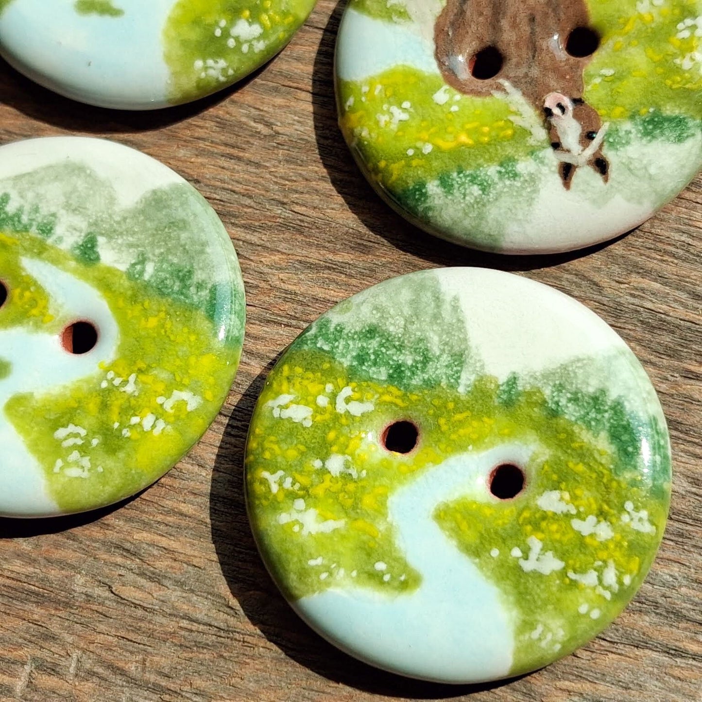 ‘Yellow Meadow Mustang’ 1-1/16” one-of-a-kind 4-pack