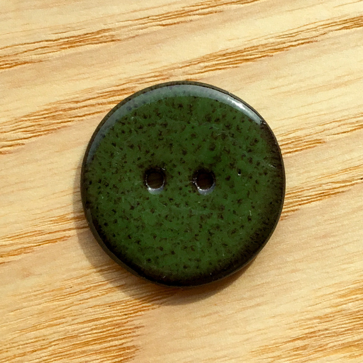 Assorted Colors GLOSSY Black Clay Buttons  1"