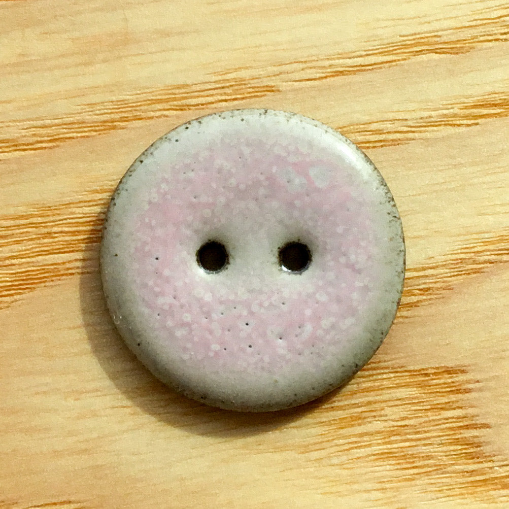 Assorted Colors GLOSSY Black Clay Buttons  1"