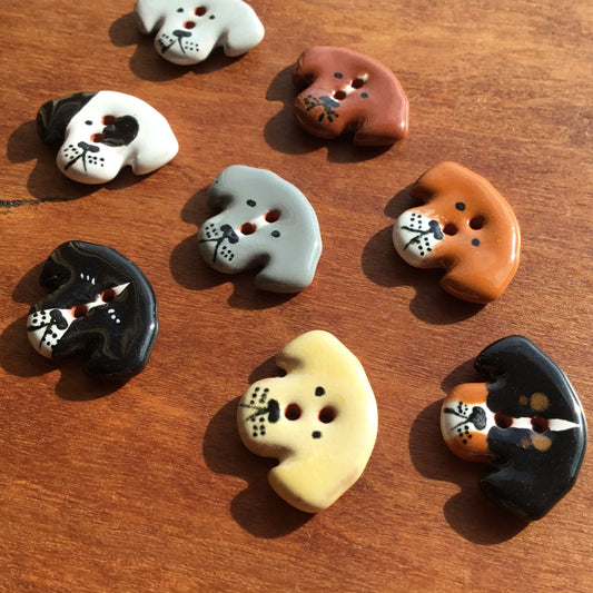 Puppy Dog Buttons 11/16” x 15/16”