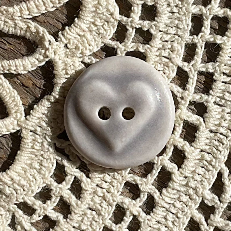 ‘Love Seal’ Matte Porcelain Button 5/8”
