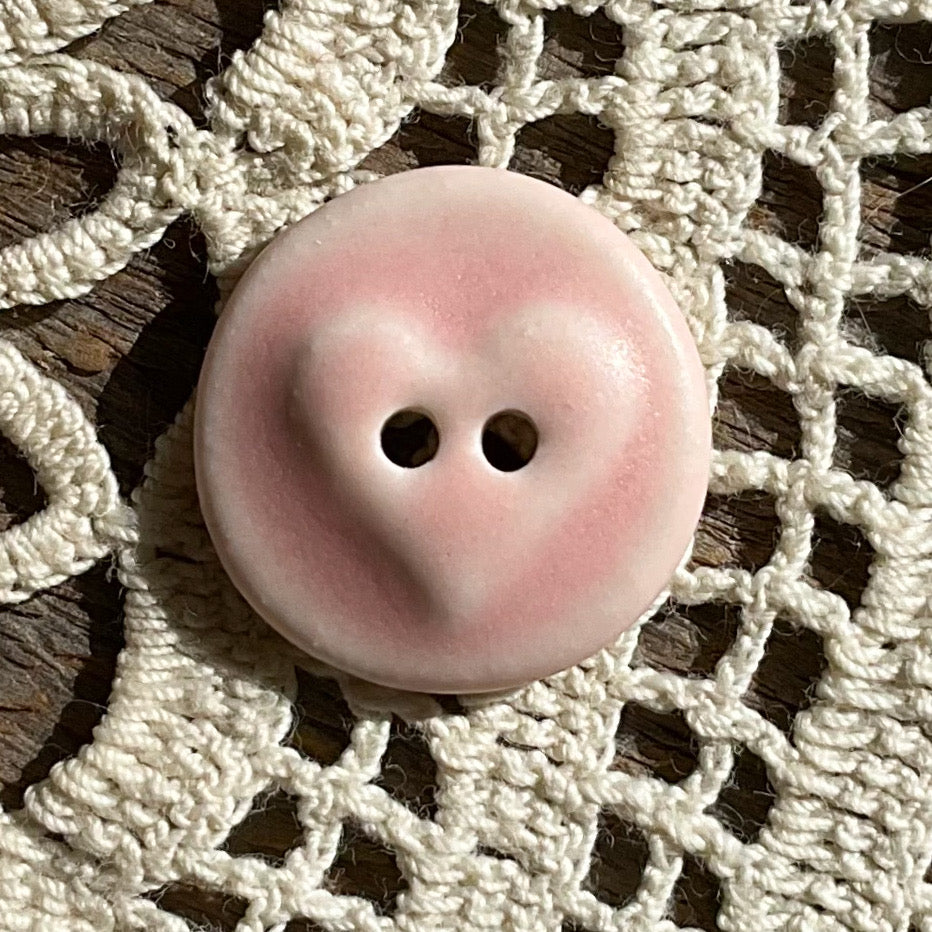 ‘Love Seal’ Matte Porcelain Button 5/8”