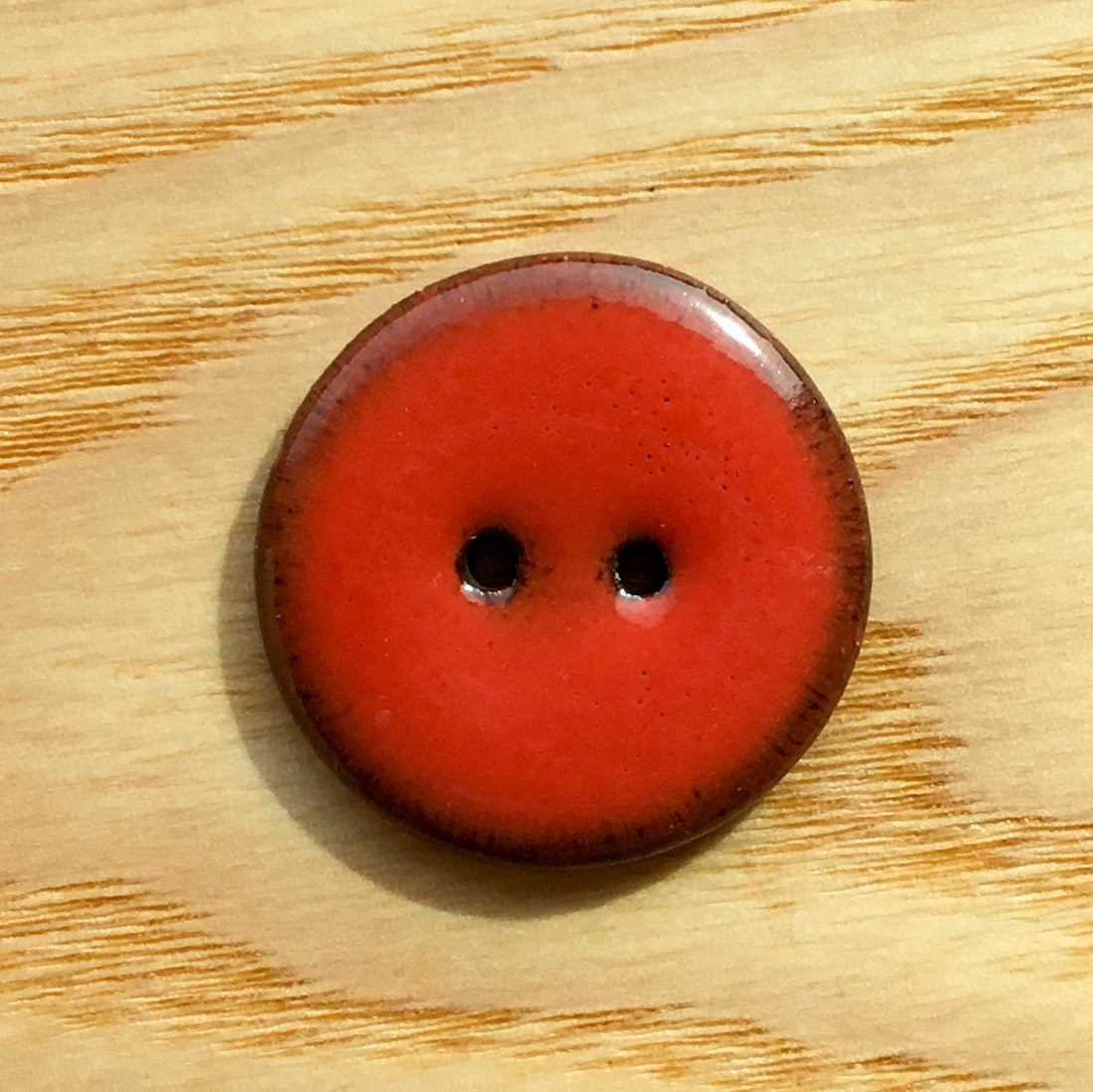 Assorted Colors GLOSSY Black Clay Buttons  1"