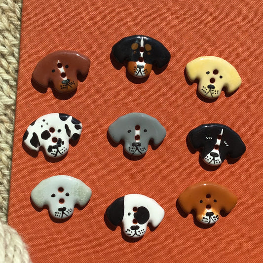 Puppy Dog Buttons 11/16” x 15/16”