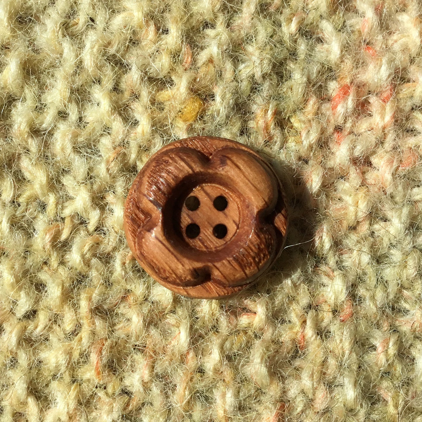 Forest Flowers Wooden Buttons  7/8”
