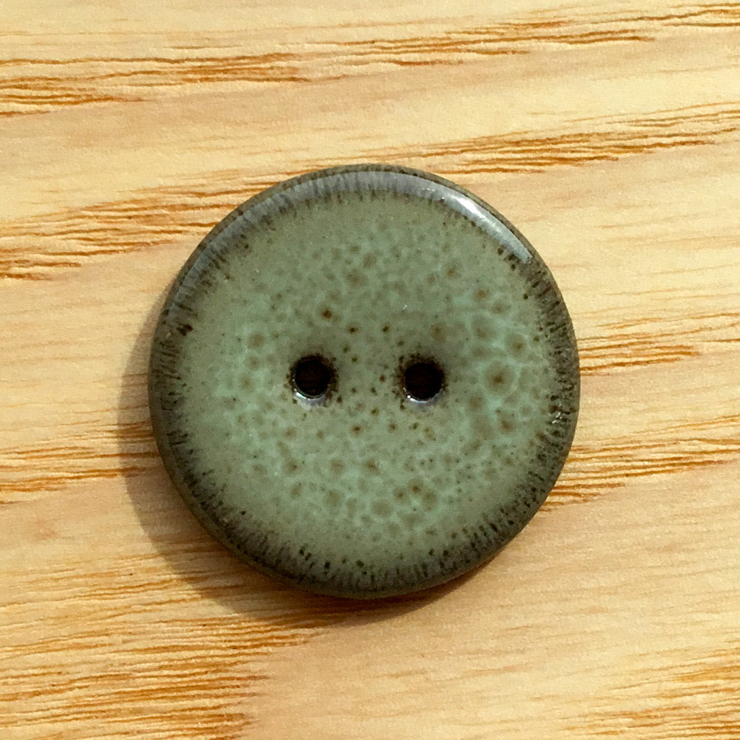 Assorted Colors GLOSSY Black Clay Buttons  1"