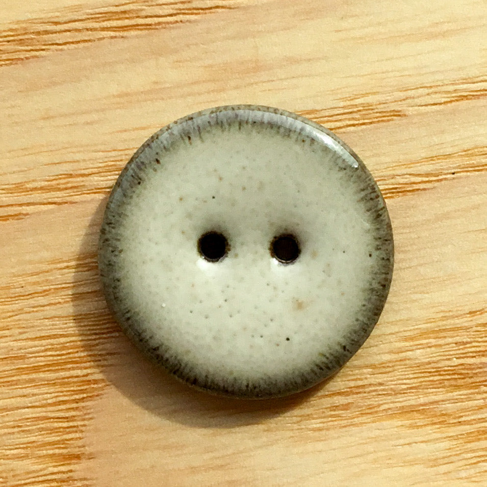 Assorted Colors GLOSSY Black Clay Buttons  1"