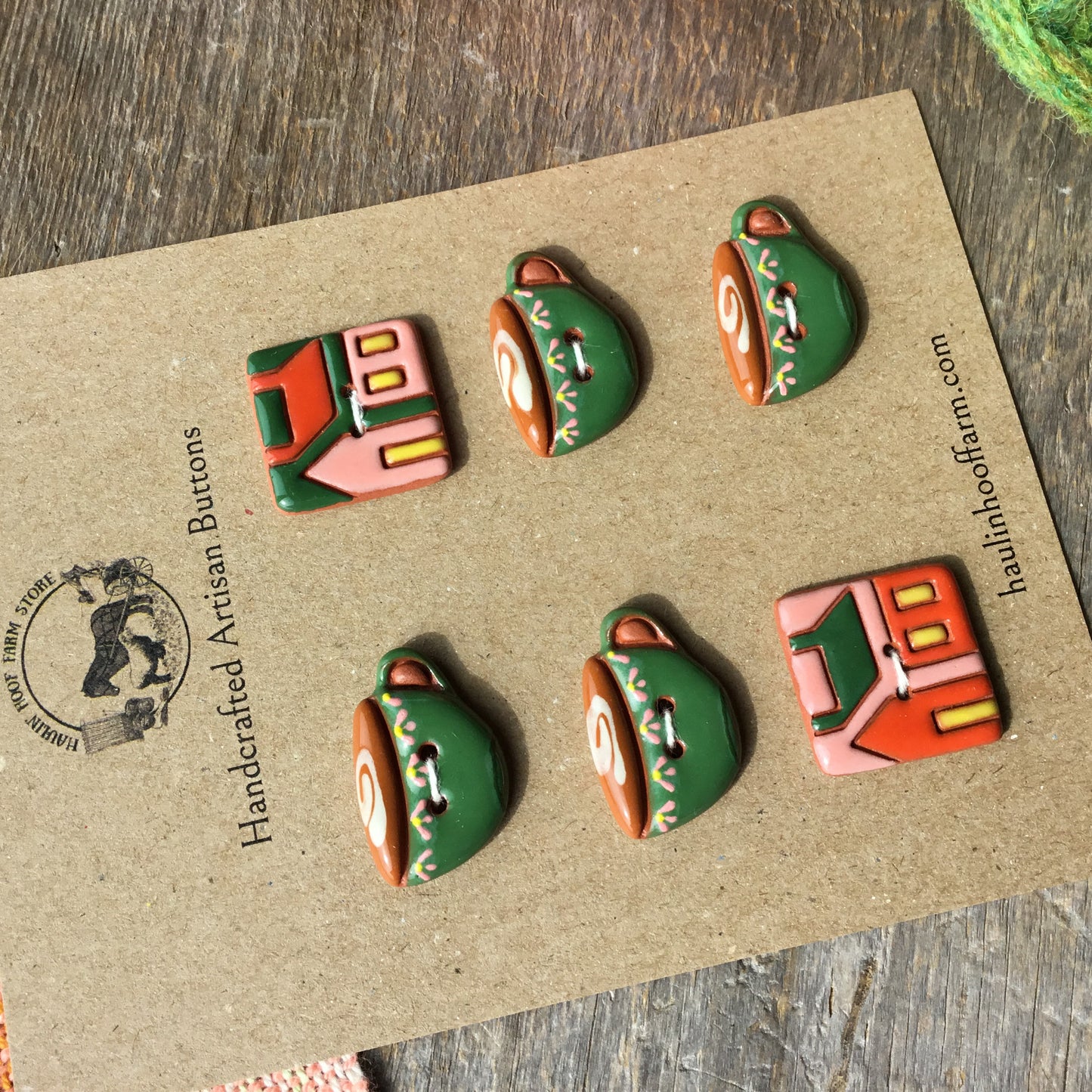 Crafting Comfort - OOAK Cozy Buttons 6-Pack