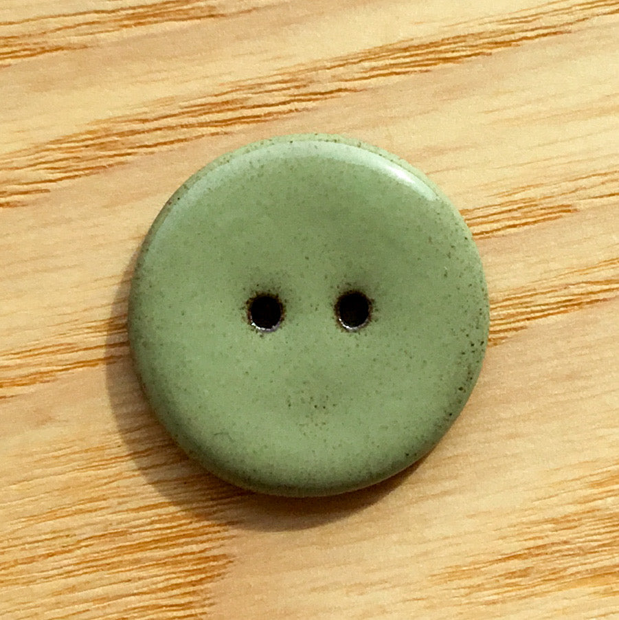 Assorted Colors GLOSSY Black Clay Buttons  1"