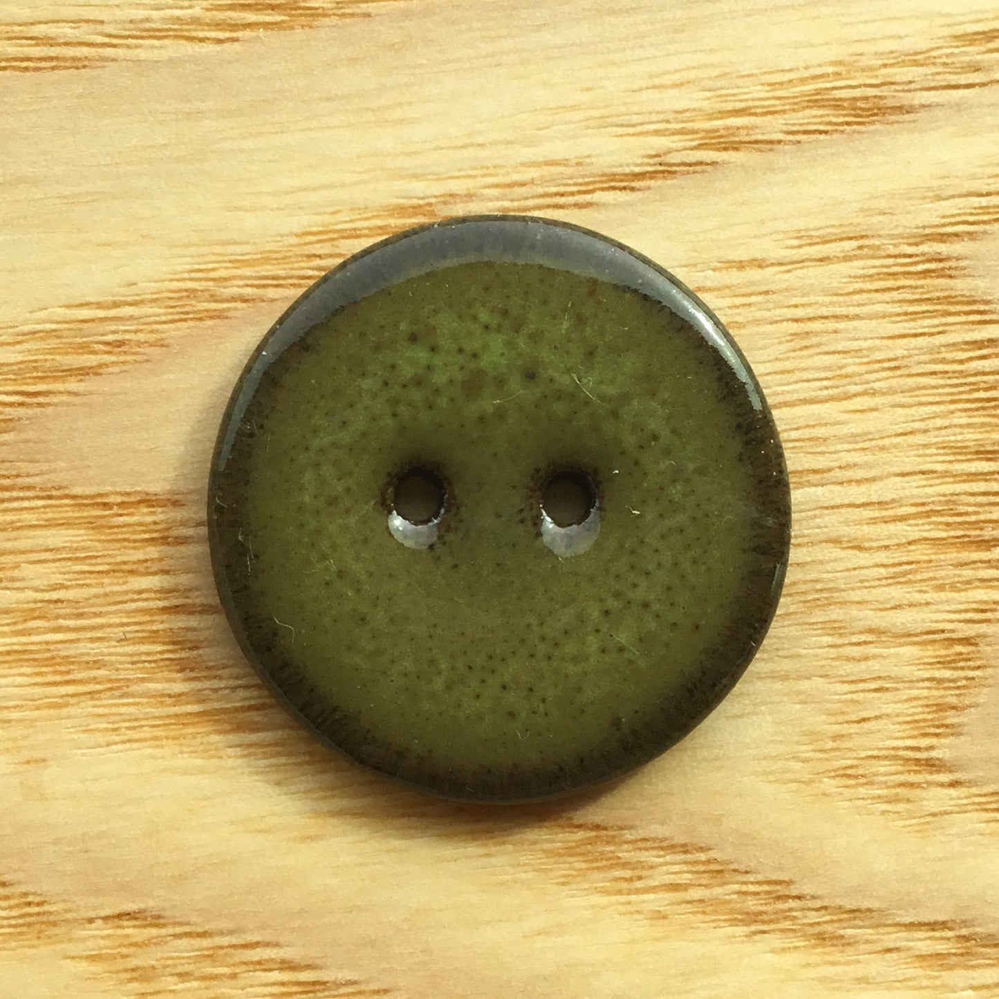 Assorted Colors GLOSSY Black Clay Buttons  1"