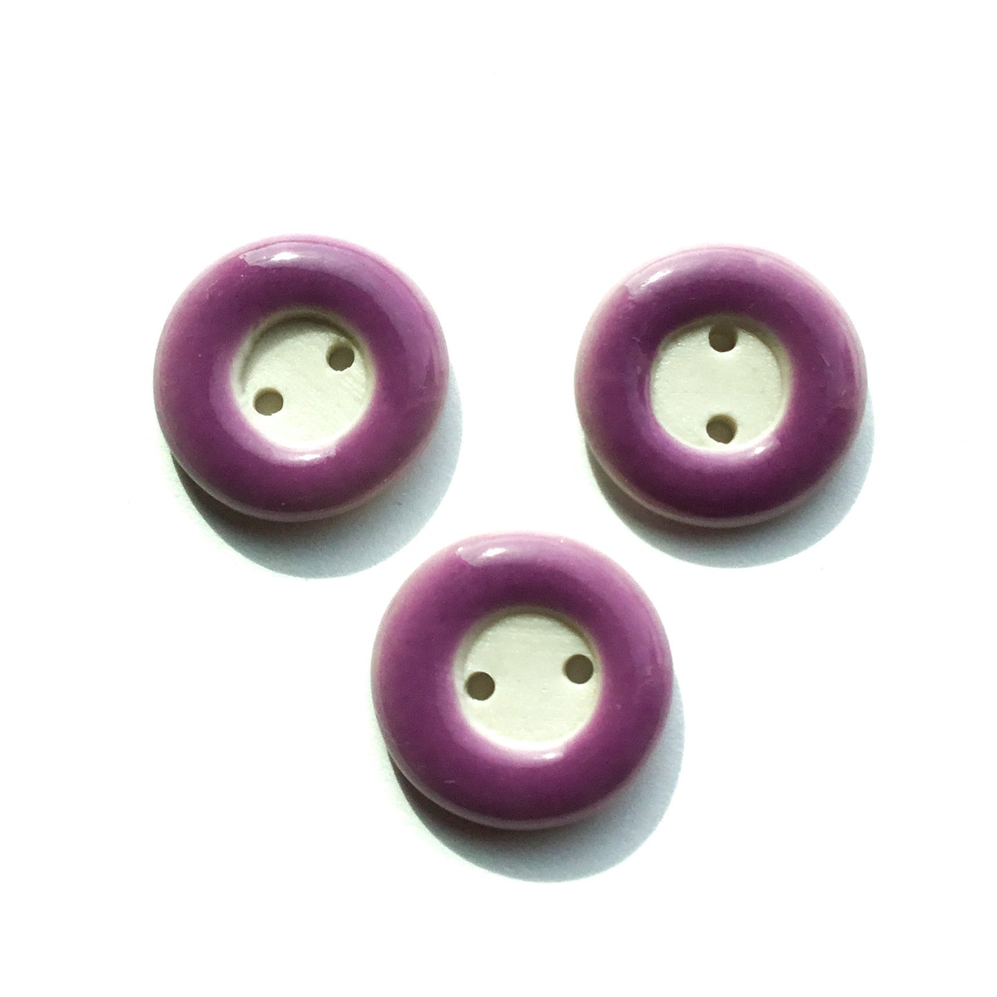 COLOR LOOP Porcelain Button  3/4"