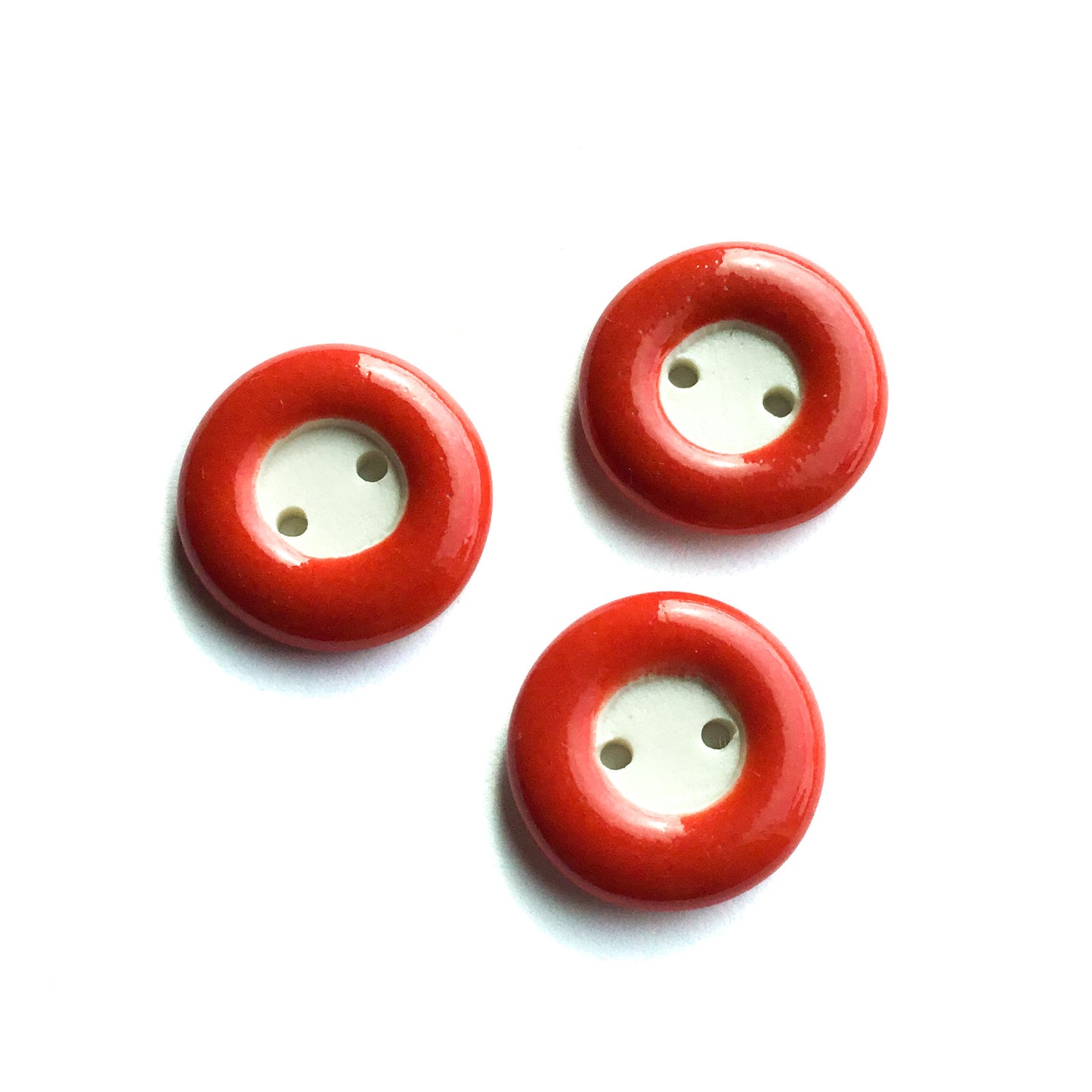 COLOR LOOP Porcelain Button  3/4"