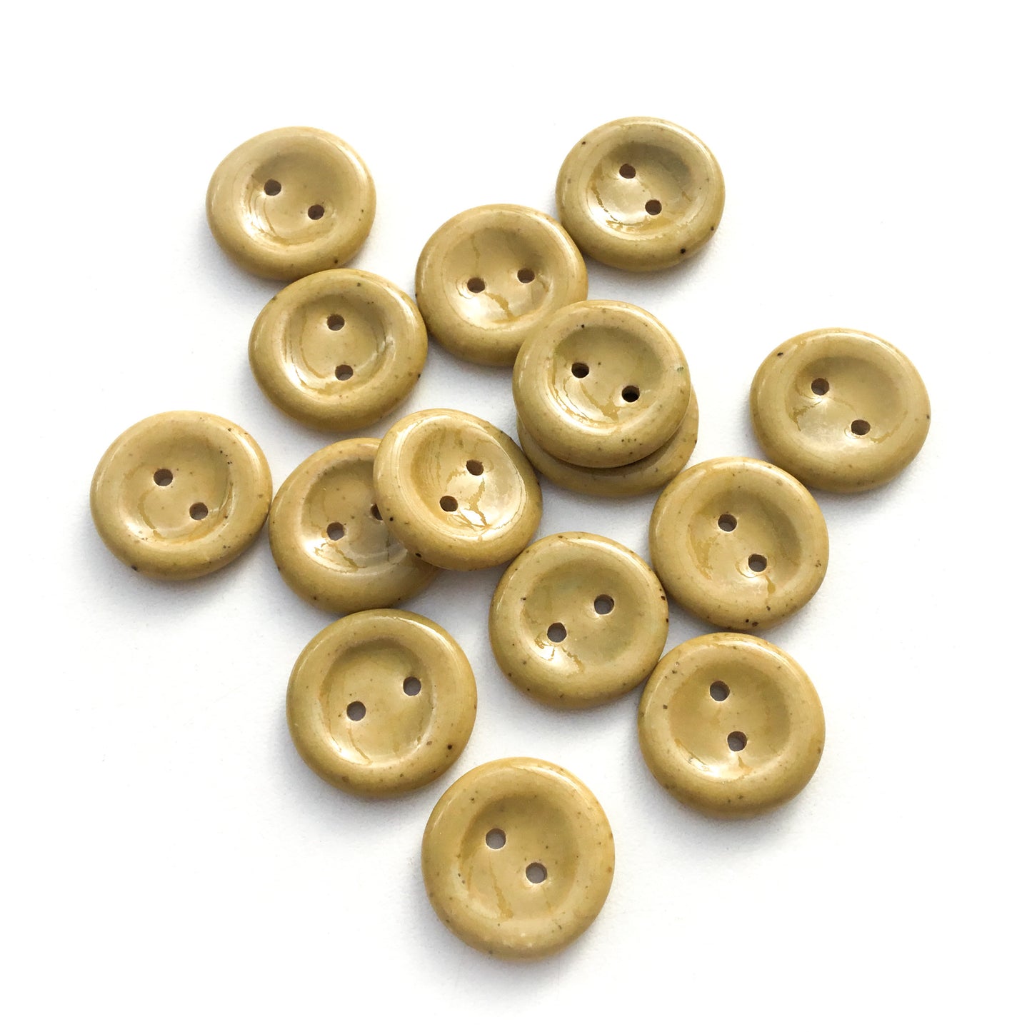 Toffee Stoneware Buttons - 3/4"