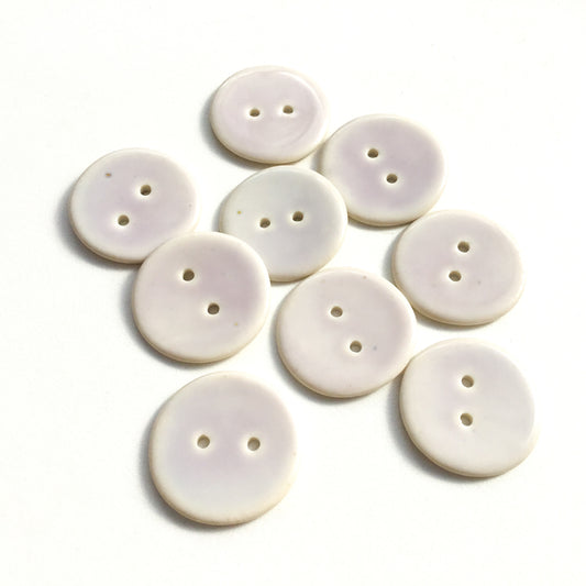 Lightest Purple Porcelain Buttons - 1”