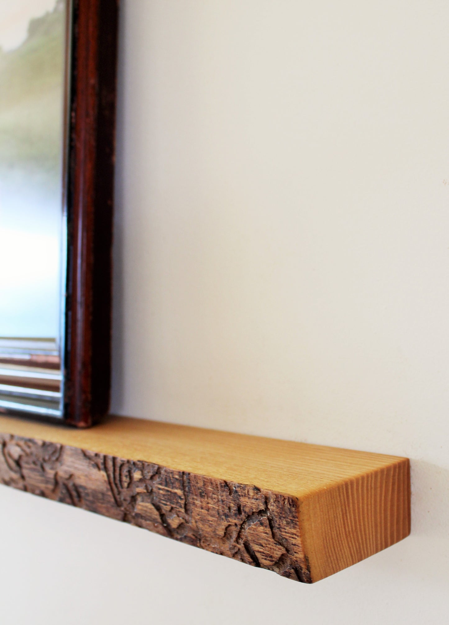 Long Live Edge Ash Floating Shelf